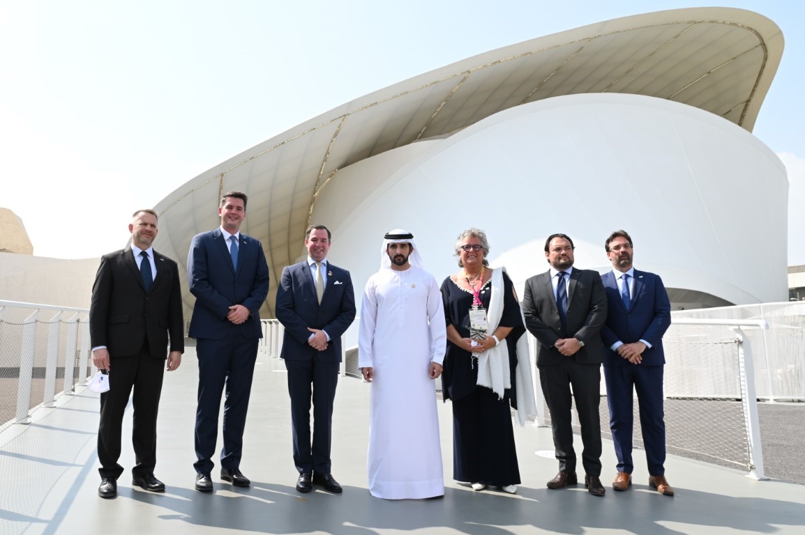 Hamdan bin Mohammed receives Crown Prince of Luxembourg at Expo 2020 Dubai