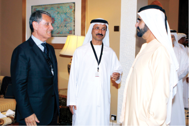 Mohammed bin Rashid receives CEO of MSC