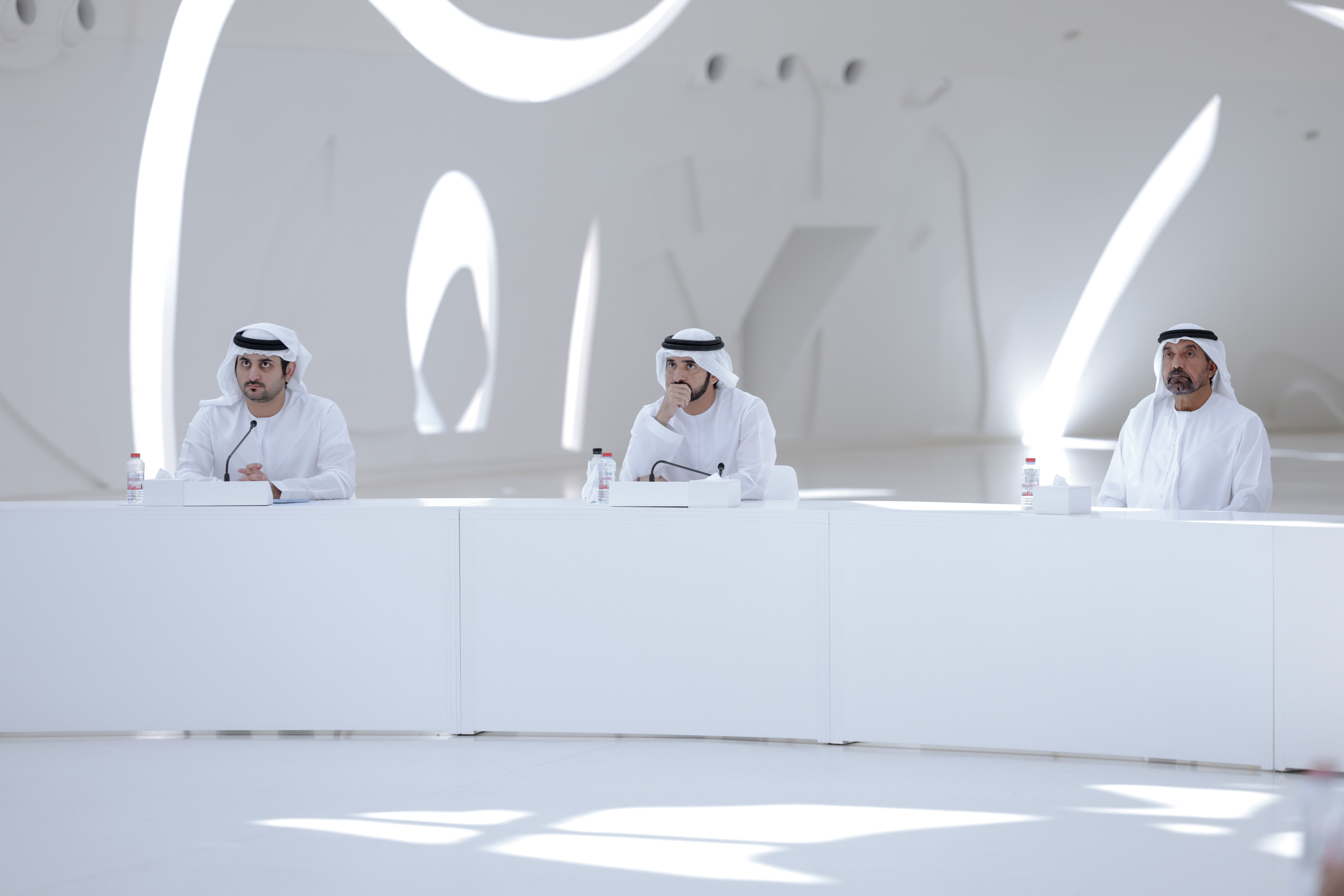 Hamdan bin Mohammed and Maktoum bin Mohammed review roadmap for implementing Dubai Economic Agenda