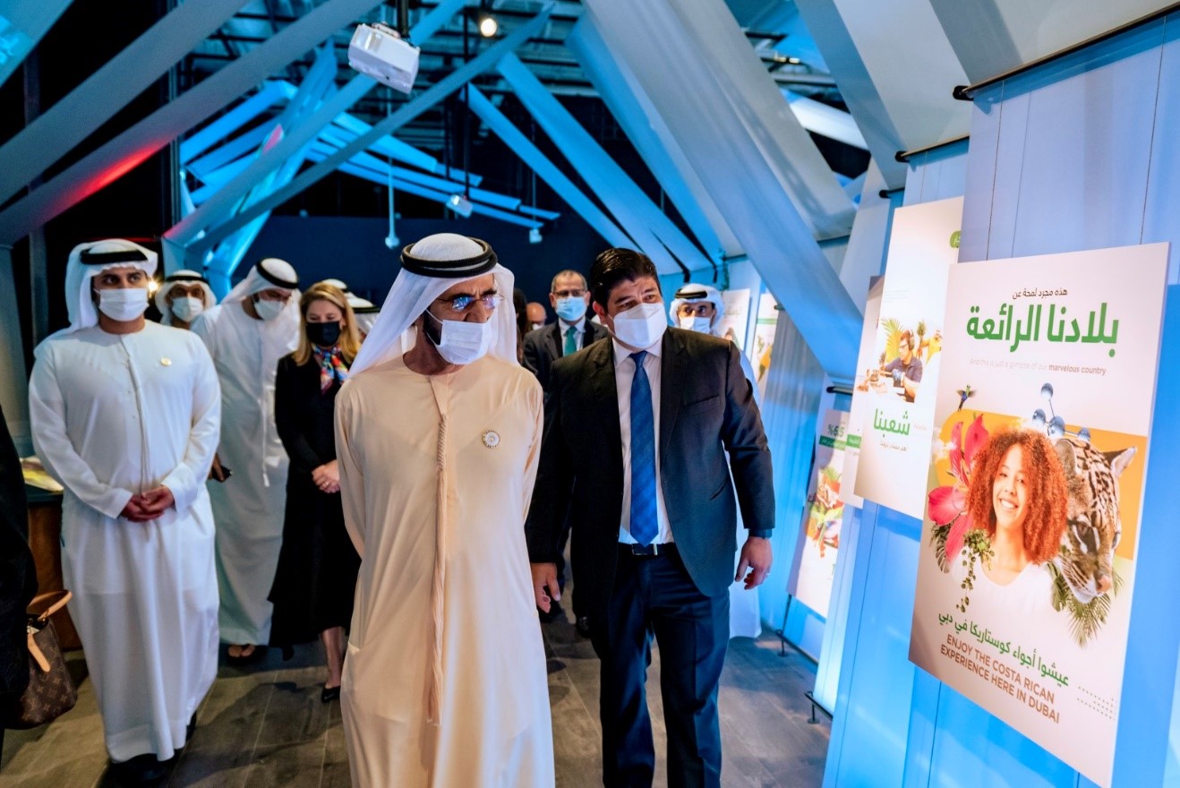 Mohammed bin Rashid meets with President of Costa Rica at Expo 2020 Dubai