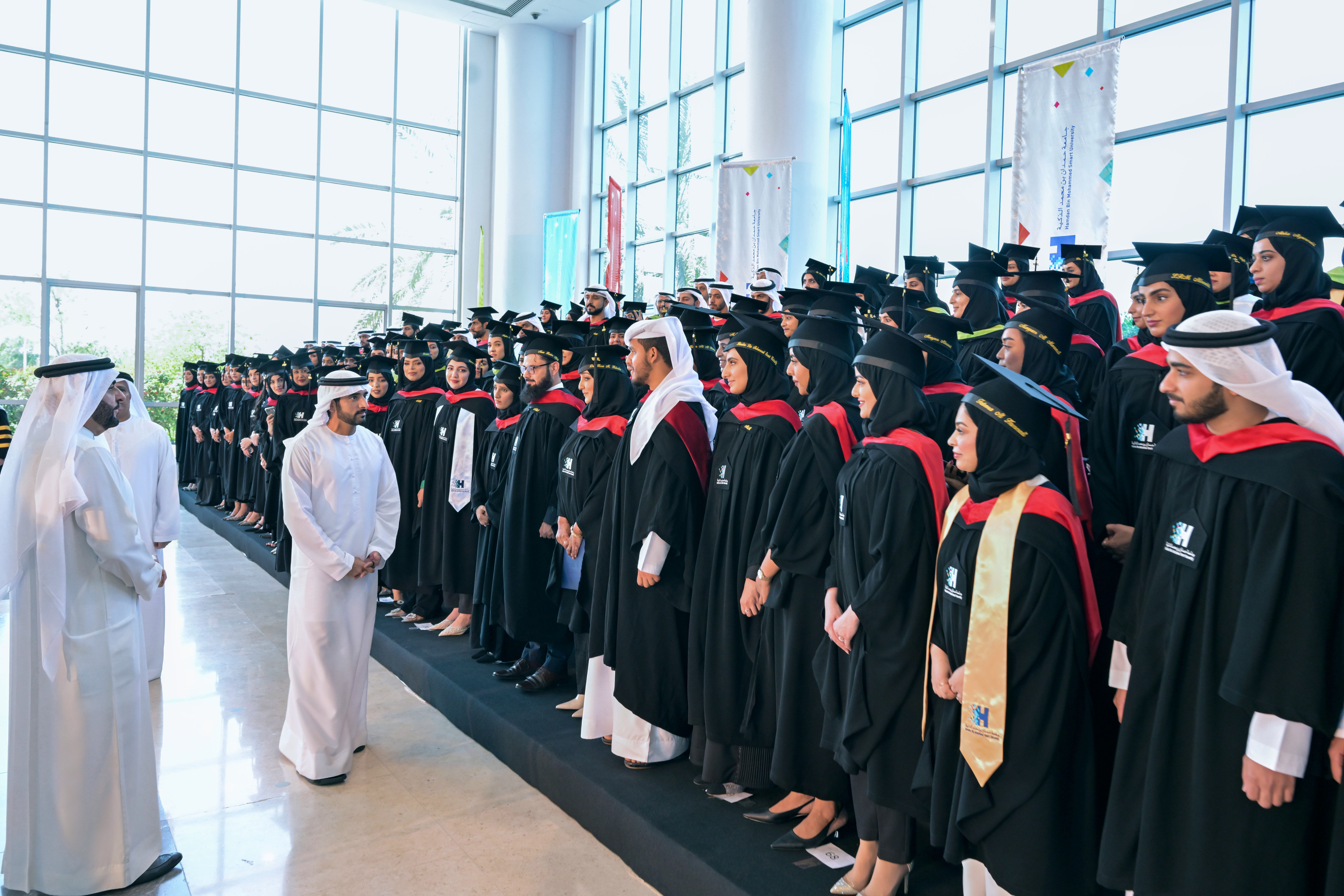 Hamdan bin Mohammed attends graduation ceremony of undergraduate and postgraduate learners at HBMSU