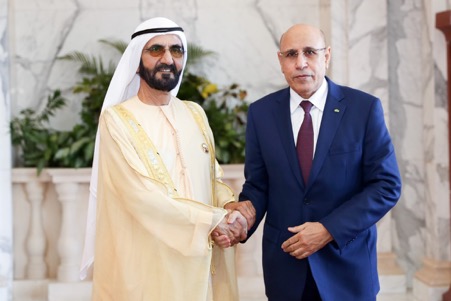 Mohammed bin Rashid receives President of Mauritania