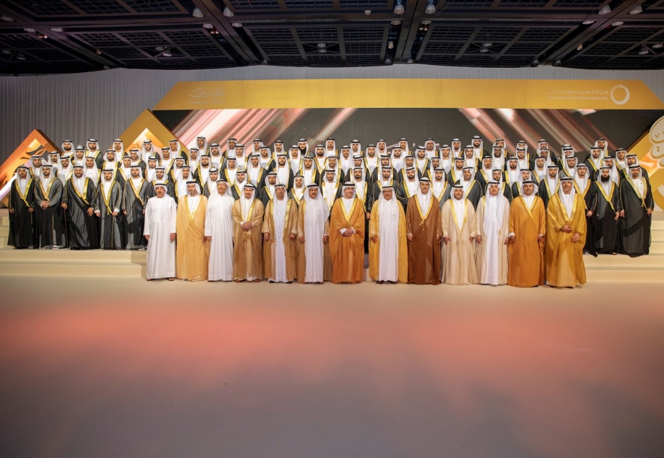 Hamdan Bin Rashid attends the collective wedding of 107 employees of Dubai Electricity & Water Authority