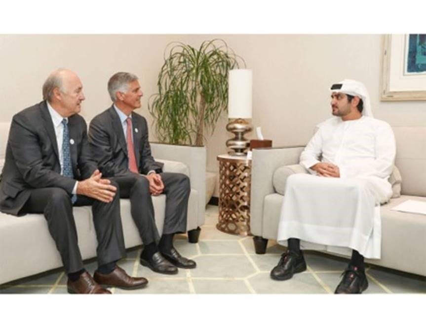 Maktoum bin Mohammed receives CEO of Hilton Worldwide