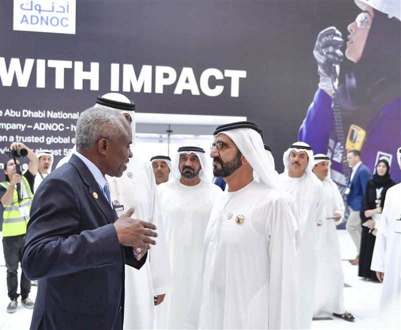 Mohammed bin Rashid visits ADIPEC 2018