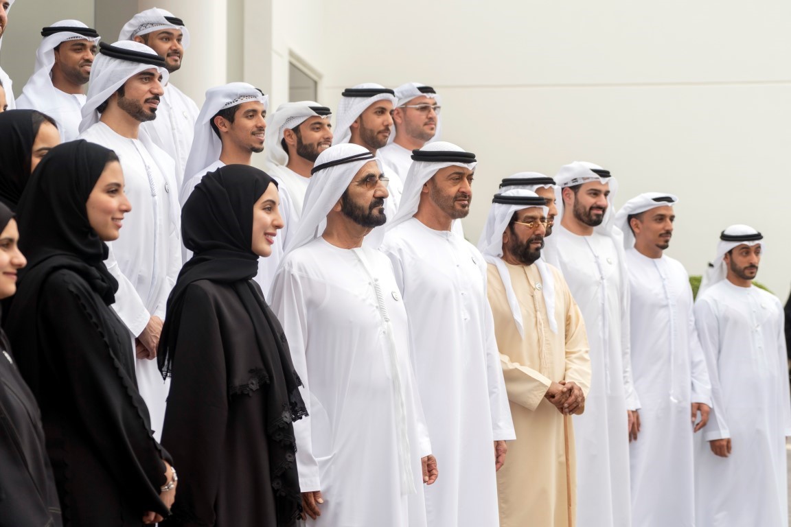 Mohammed bin Rashid, Mohamed bin Zayed stress Young Emiratis' role in promoting UAE's noble values, rich culture abroad