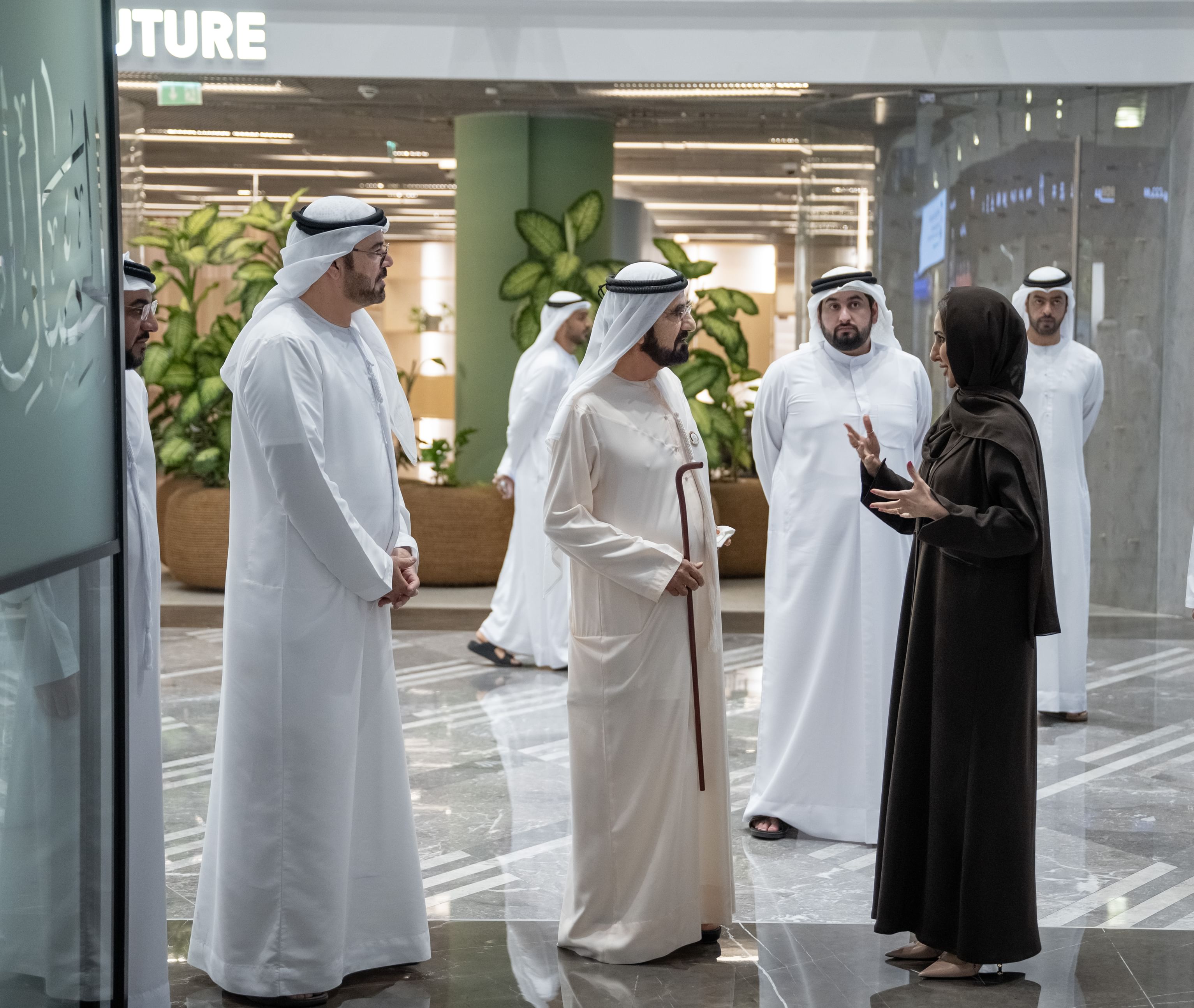 Mohammed bin Rashid visits New Economy Academy